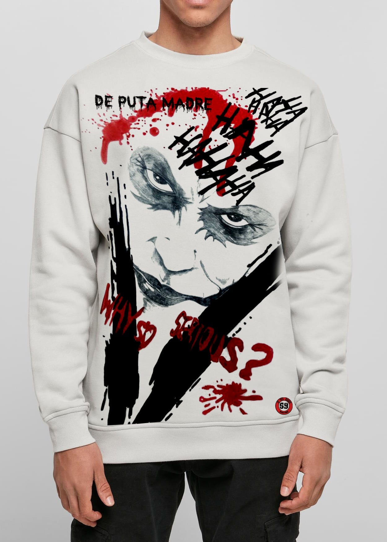 Men's Sweatshirt Joker Why So Serious By