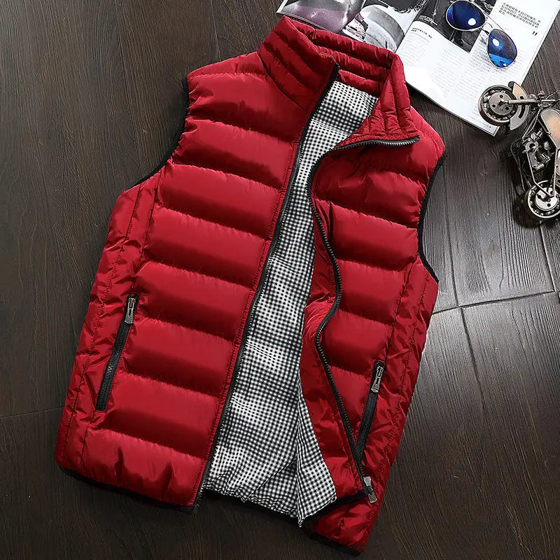 Vest Men Vests Winter Warm