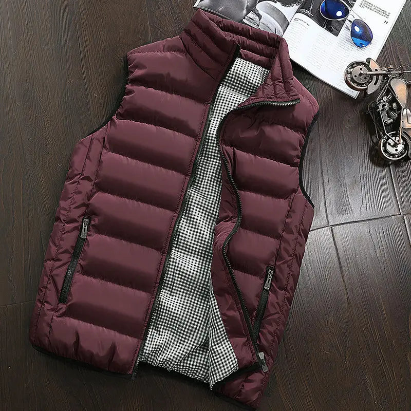 Vest Men Vests Winter Warm