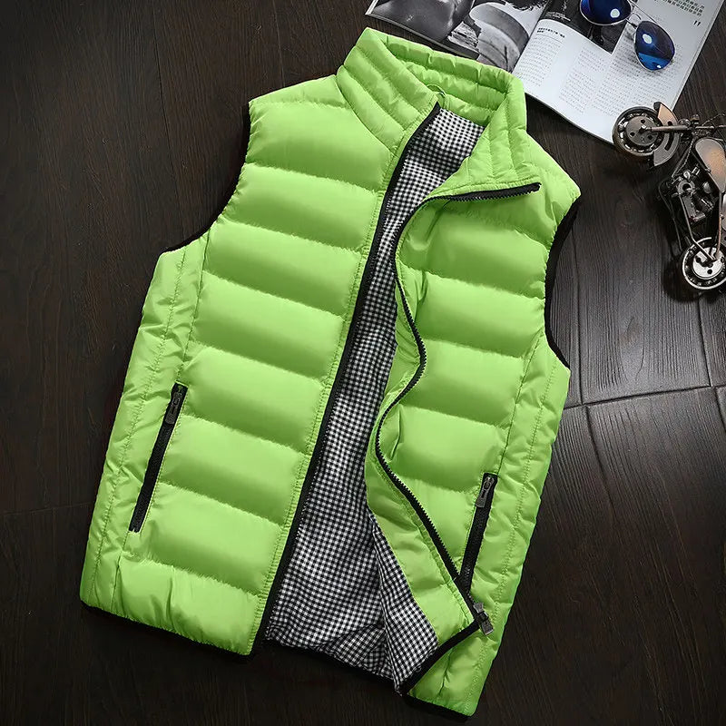 Vest Men Vests Winter Warm