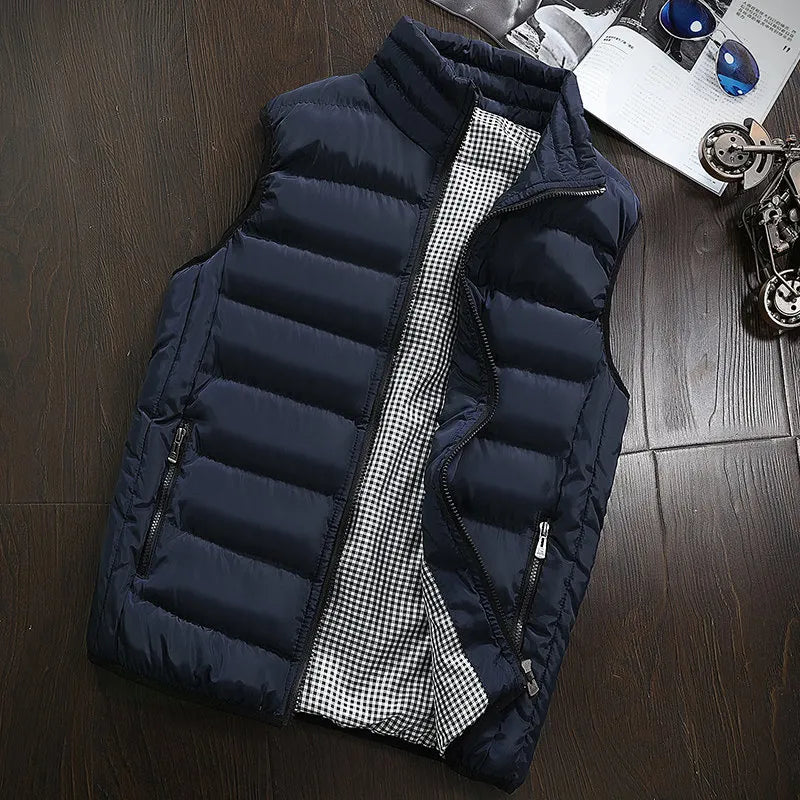 Vest Men Vests Winter Warm