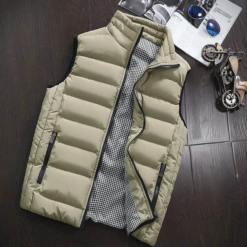 Vest Men Vests Winter Warm