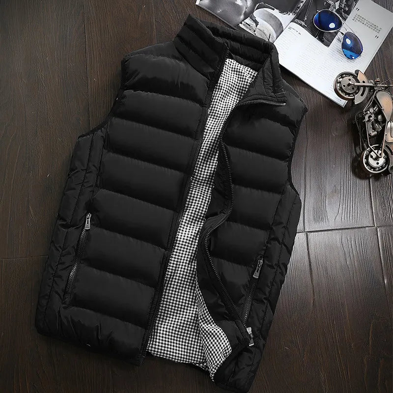 Vest Men Vests Winter Warm