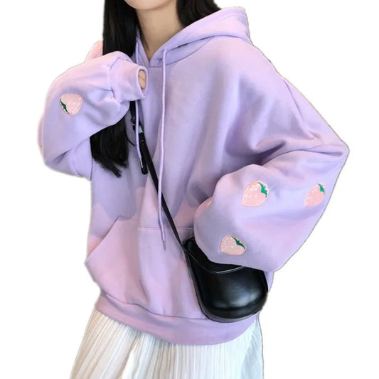 Harajuku  Pink Sweatshirt  Women