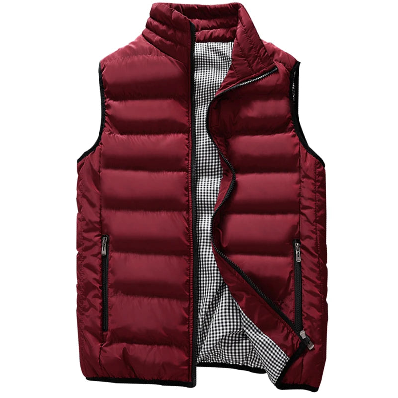 Vest Men Vests Winter Warm