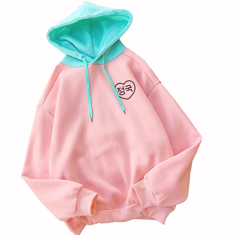 Harajuku  Pink Sweatshirt  Women