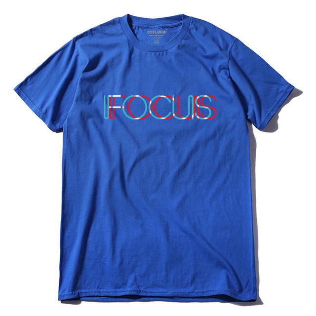 100% Cotton Short Sleeve Fucus Printed Tshirt